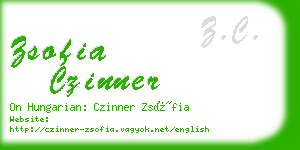 zsofia czinner business card